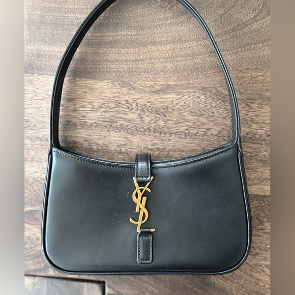 Handbags - Micro Leather Hobo YSL Saint Laurent Bag Black